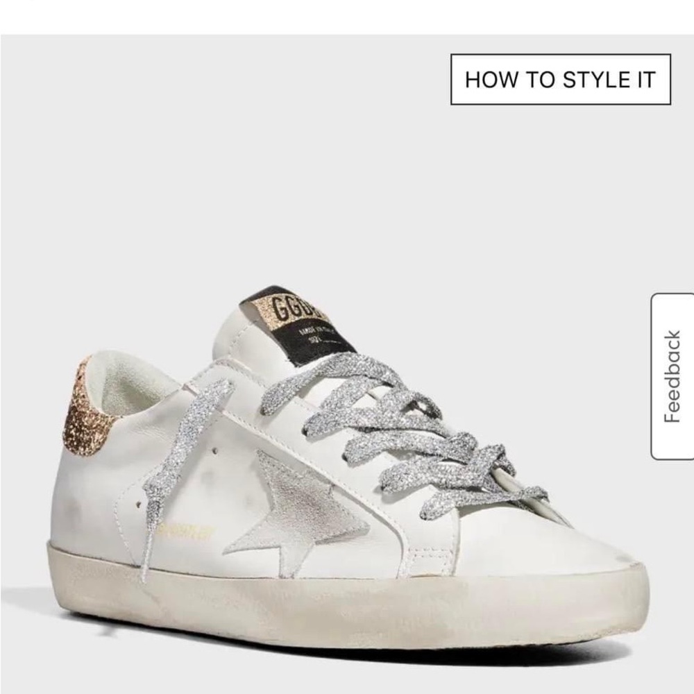 Authentic Golden Goose size 38 like new! Comes with box and bag! Wore once